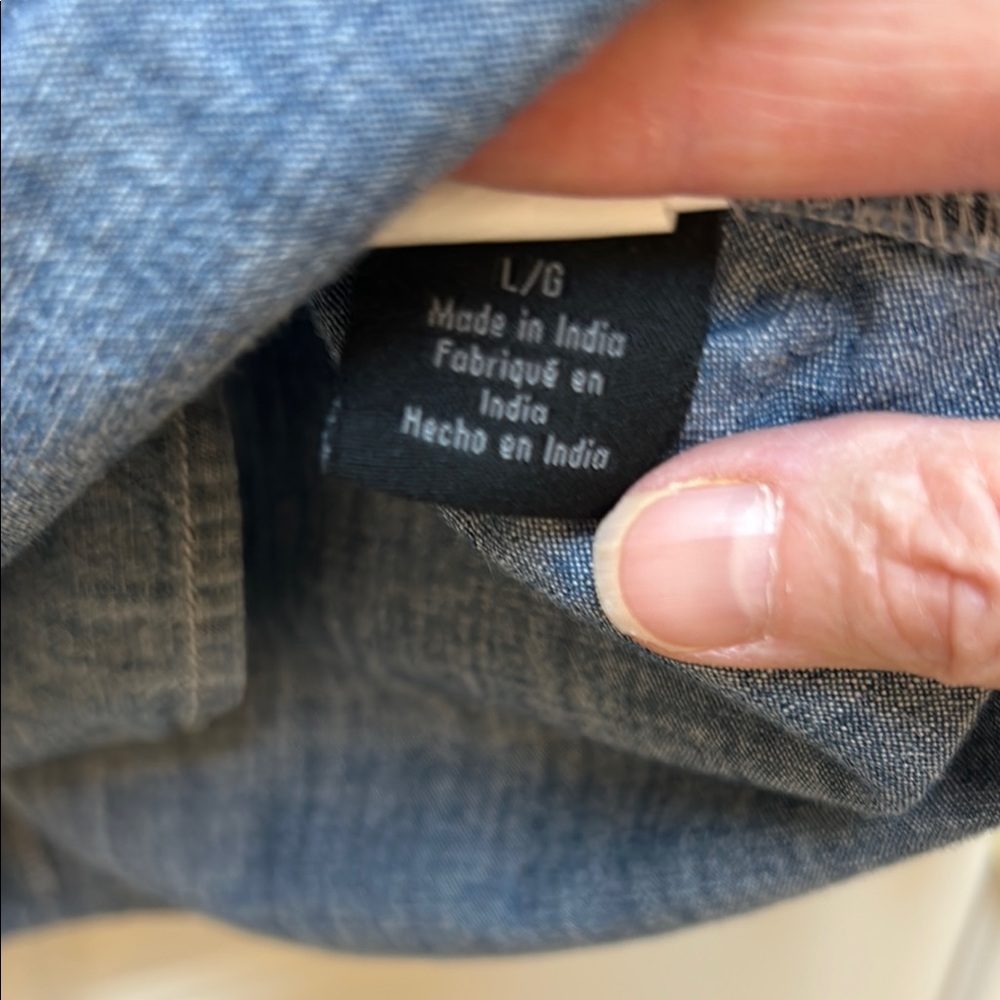 Calvin Klein Denim Button-Up Shirt - Picture 6 of 6